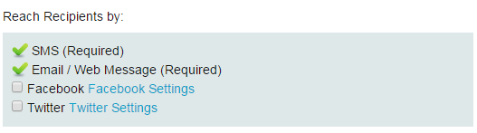 NWS Facebook Twitter Settings