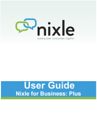 Nixle for Business Plus User Guide