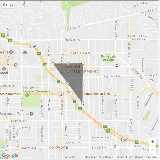 Geographic Filtering Custom Area